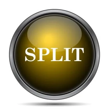 Split icon. Internet button on white background.. Stock Illustration