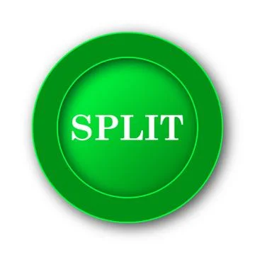 Split icon. Internet button on white background.. 스톡 일러스트