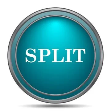 Split icon. Internet button on white background.. 库存插图