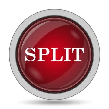Split icon. Internet button on white background.. Stock Illustration