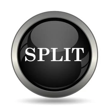 Split icon. Internet button on white background. . 스톡 일러스트