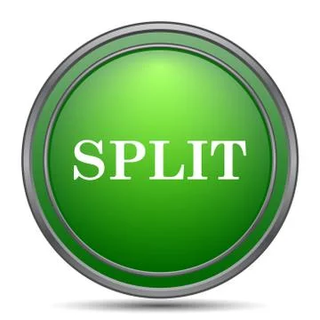 Split icon. Internet button on white background.. 스톡 일러스트