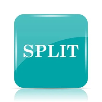 Split icon. Internet button on white background.. Stockillustratie