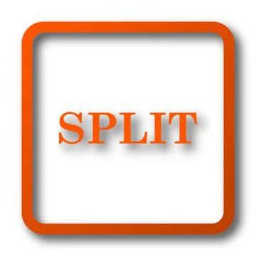 Split icon. Internet button on white background.. Stockillustratie