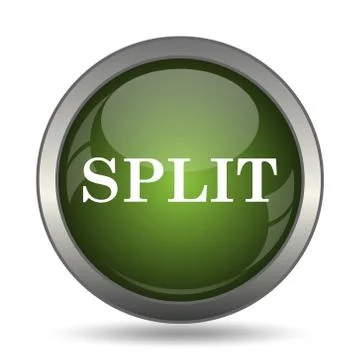 Split icon. Internet button on white background. . Stockillustratie