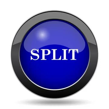 Split icon. Internet button on white background.. Stock Illustration