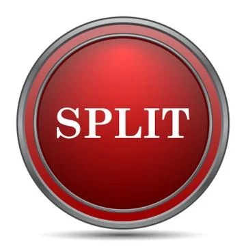 Split icon. Internet button on white background.. Stockillustratie