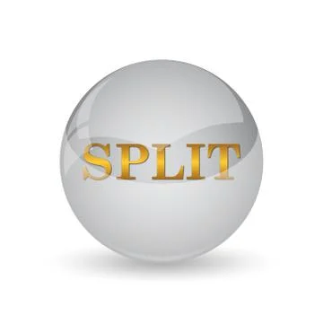 Split icon. Internet button on white background. . 스톡 일러스트