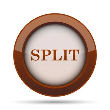 Split icon. Internet button on white background. . 스톡 일러스트