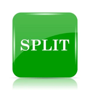 Split icon. Internet button on white background.. Stockillustratie