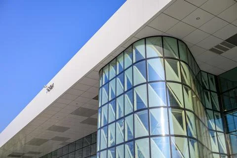 Split international airport in Split, popular tourist spot in Dalmatia regi.. Stock Photos