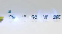 Split logo Reveal wth flares Stock After Effects
