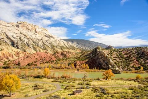 Split Mountain, Dinosaur National Monument Stock Photos