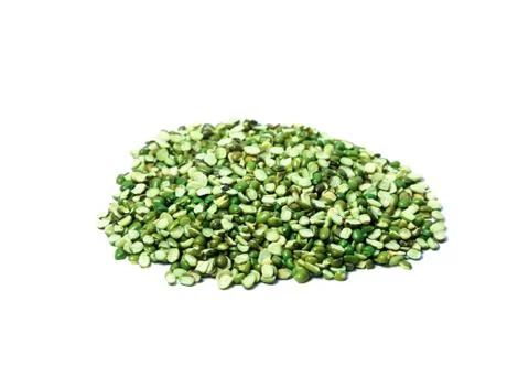 Split Mung bean, green moong dal in wooden bowl. Green Mung Beans Also Know a Stock Photos