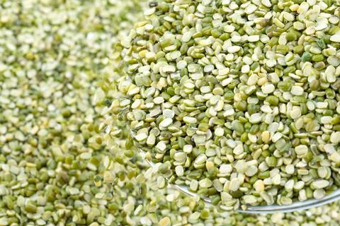 Split Mung Bean Lentils Stock Photos