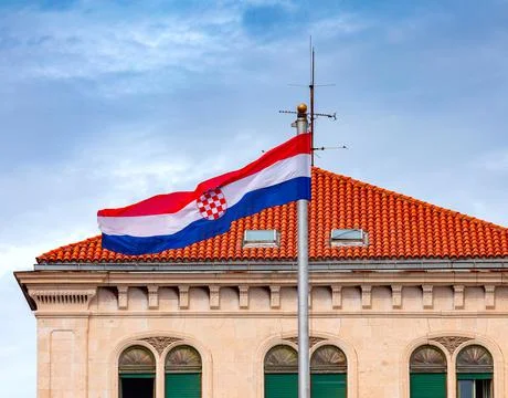 Split. National state flag. Stock Photos