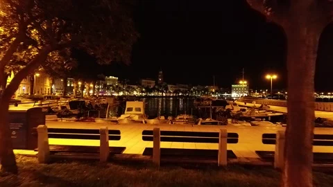 Split at night 01 Stock Footage 241446855