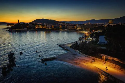 Split at night Stock Photos