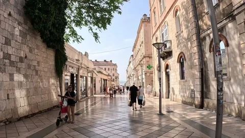 Split Old Town streets, Croatia Stock Footage 254175082