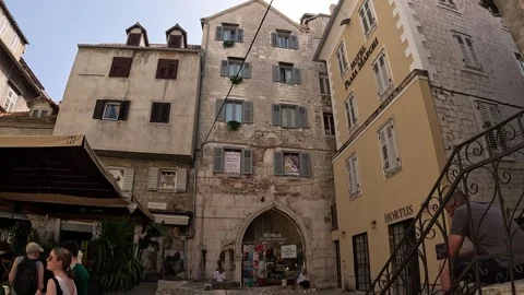 Split Old Town streets, Croatia Stock Footage 254246129