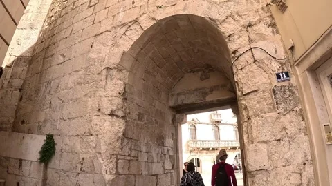 Split Old Town streets, Croatia Stock Footage 254246173