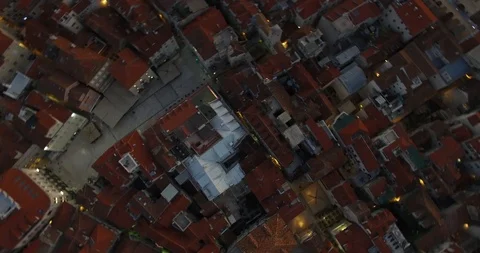 Split Old Town Turn Stock Footage 118322264