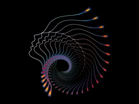 Split Online Personality Illustrazione stock