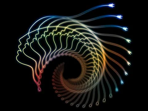 Split Online Personality Illustrazione stock