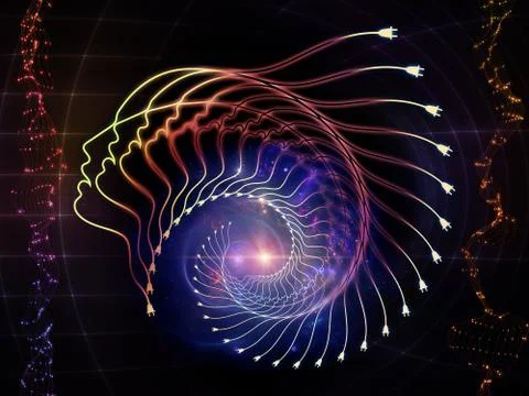 Split Online Personality Illustrazione stock