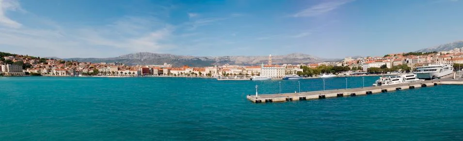 Split panorama Stock Photos