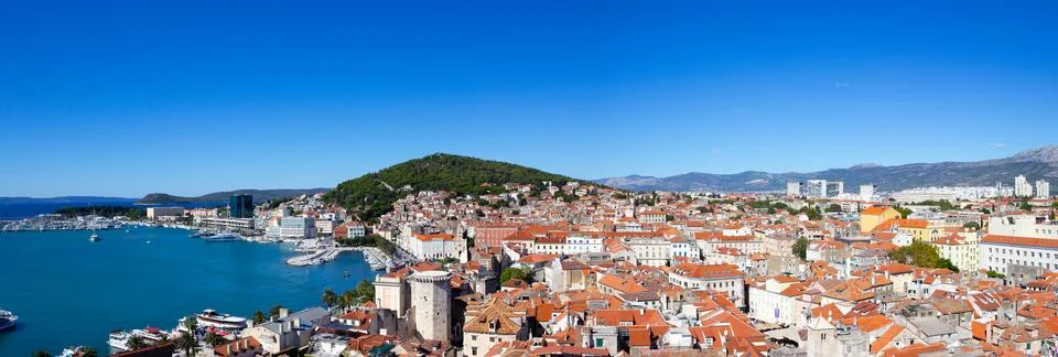 Split panorama Stock Photos