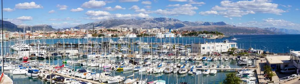 Split panorama Stock Photos