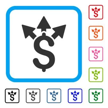 Split Payment Framed Icon Illustrazione stock