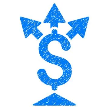 Split Payment Grunge Icon Stock Illustration