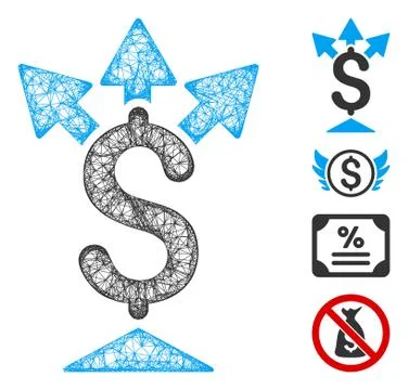 Split Payment Web Vector Mesh Illustration Illustrazione stock