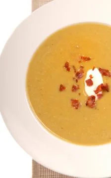 Split pea soup Stock Photos