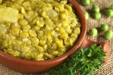 Split pea soup Stock Photos