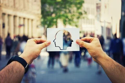 Split personality 스톡 사진