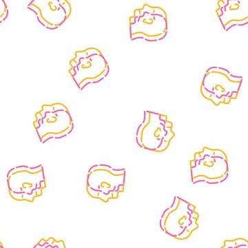 Split personality vector seamless pattern Illustrazione stock