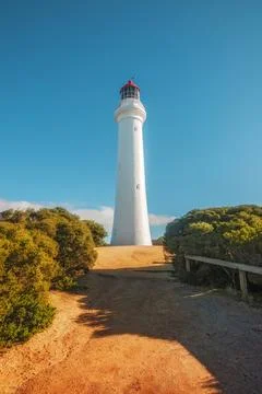 Split Point Lighthouse, Aireys Inlet, Great Ocean Road, Victoria, Australia Stock Photos