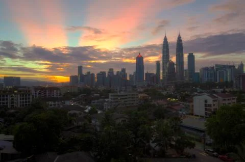 Split Ray Of Light 스톡 사진