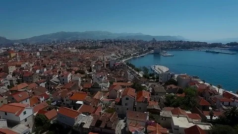 Split, Riva aerial 動画素材 70390055