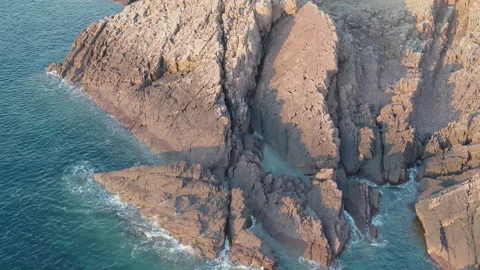 Split Rock Clachtoll Sutherland Scottish Highlands 08 Video stock 130797957