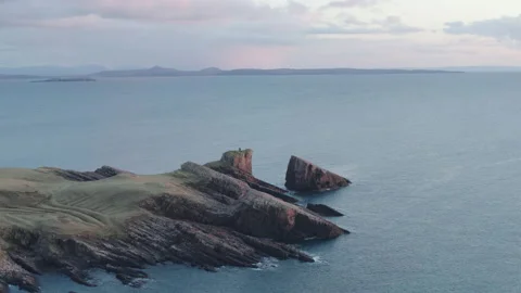 Split Rock Clachtoll Sutherland Scottish Highlands 10 Video stock 130799953