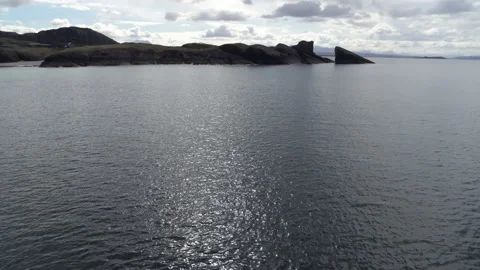 Split Rock Clachtoll Sutherland Scottish Highlands 11 Stock Footage 130800101