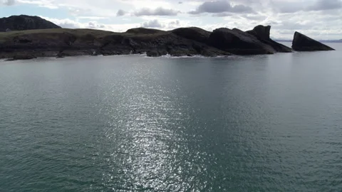 Split Rock Clachtoll Sutherland Scottish Highlands 12 Video stock 130800871