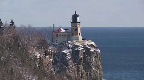 Split Rock Lighthouse 스톡 동영상 63749091