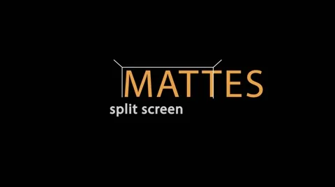 Split Screen Mattes Stock After Effects