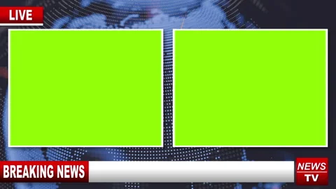 Split Screen News Interview 3 Stock Footage 332807531