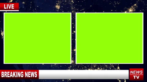 Split Screen News Interview Stock Footage 332807584